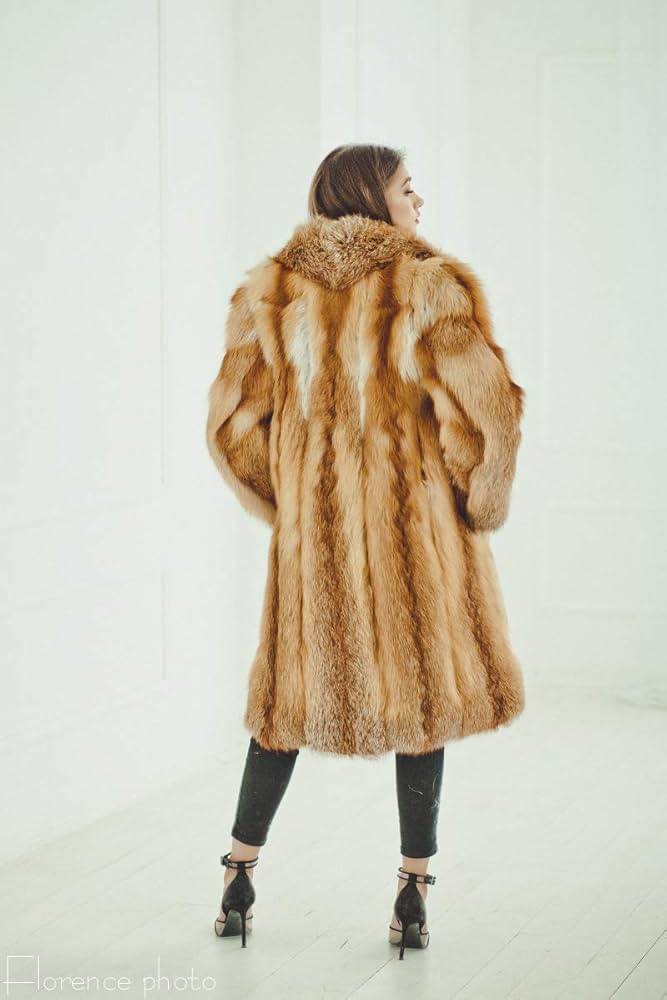 riri様　Acka fur flare middle coat size1 Tricolor Fox Jacket: FurHatWorld